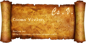 Csoma Vivien névjegykártya