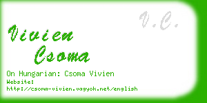 vivien csoma business card